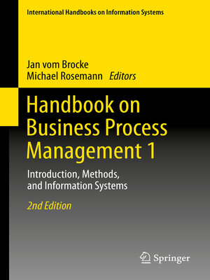 cover image of Handbook on Business Process Management 1